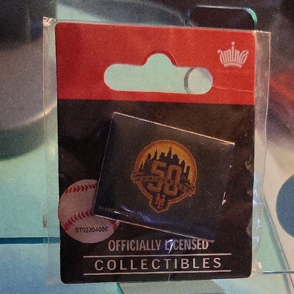 Aminco Black and Gold 50th Anniversary Pin